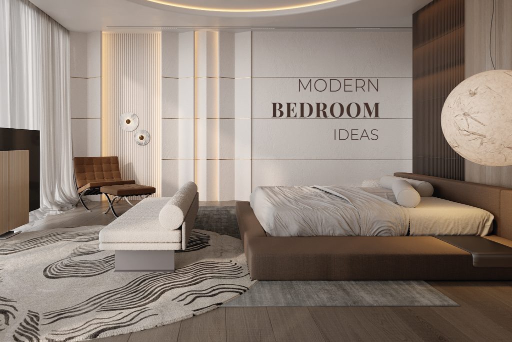 Modern master store bed