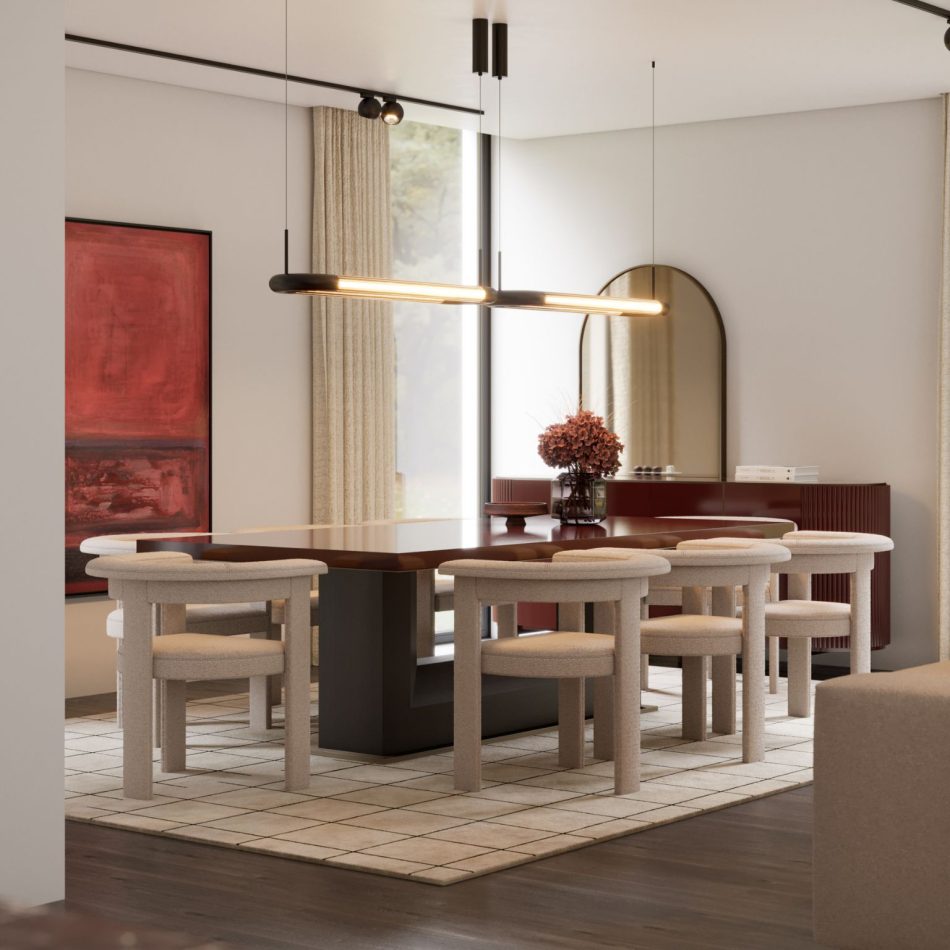 Formal dining room furniture.