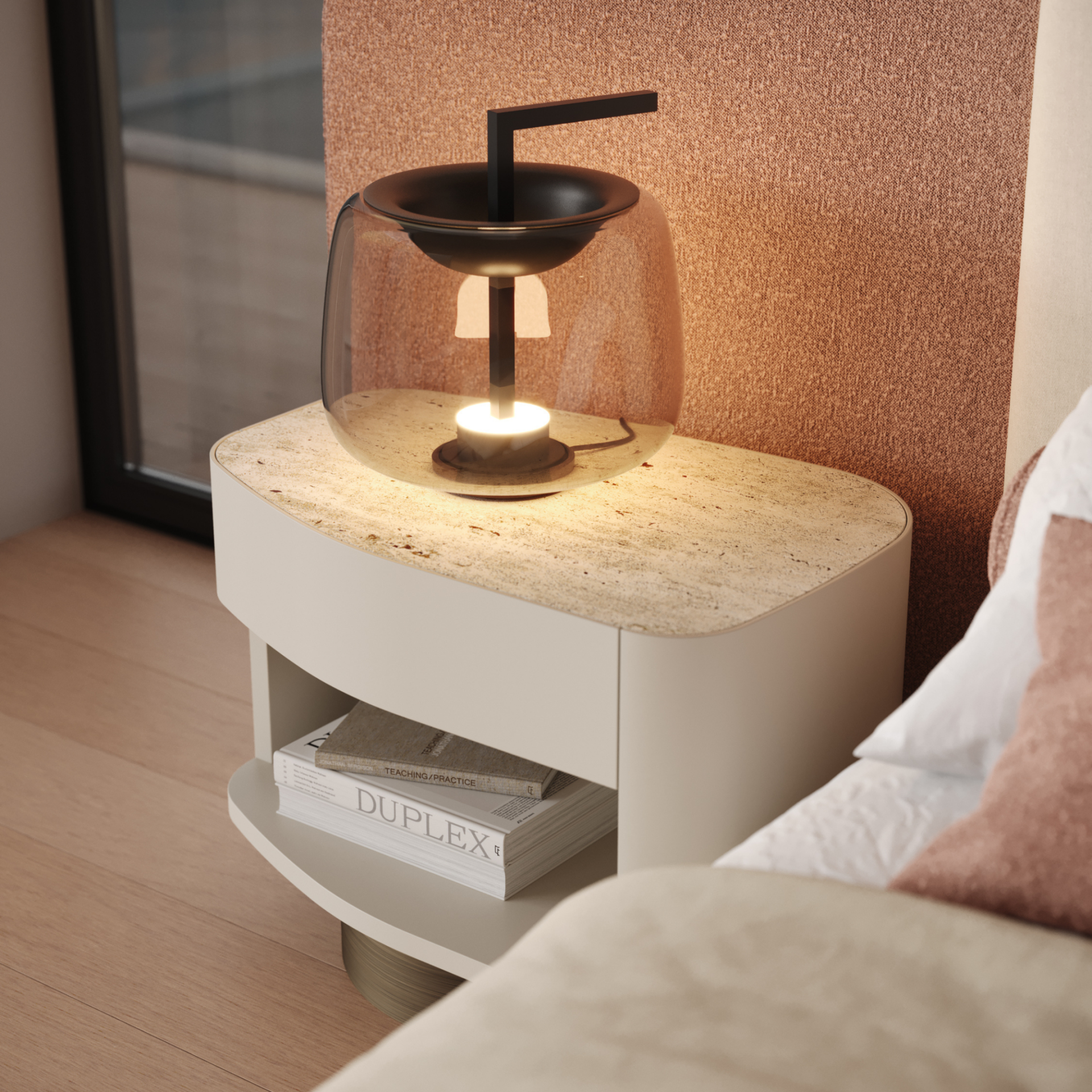 Stone Night Table III - Stylish Club