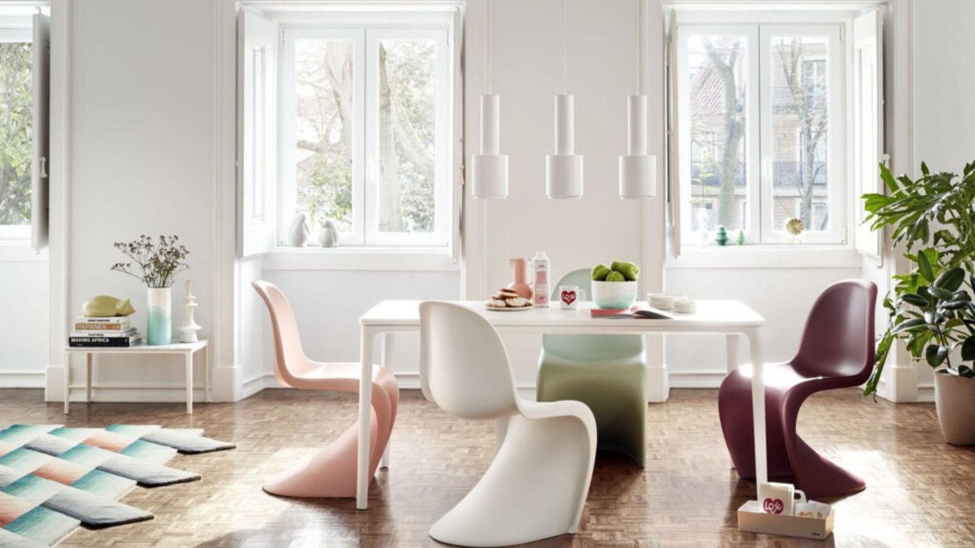 Panton Chair in a neutral ambience.