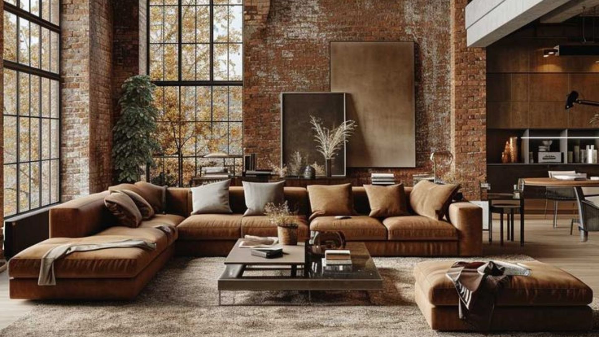 Urban Chic brown living area