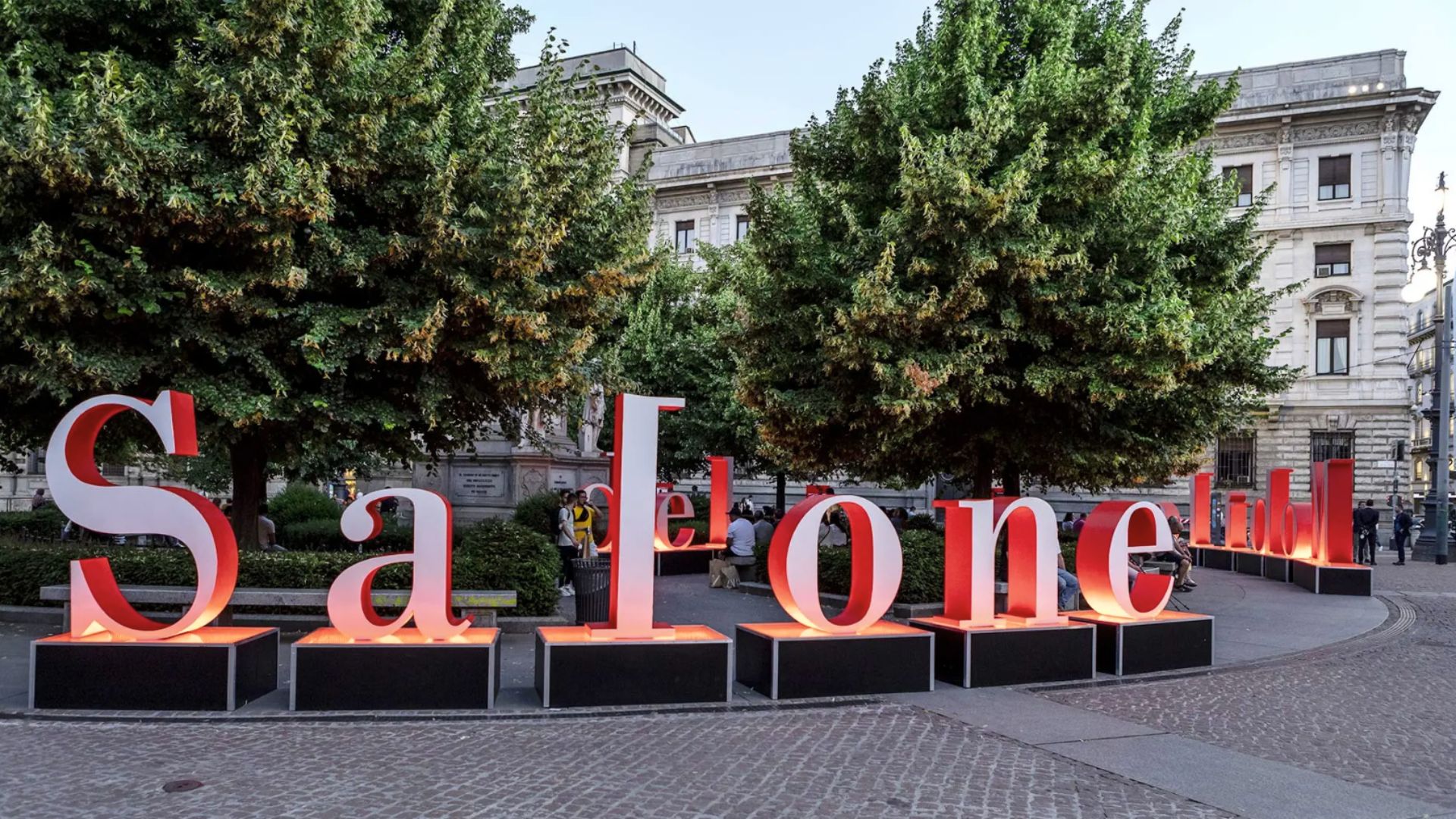 Public installation promoting Salone del Mobile.