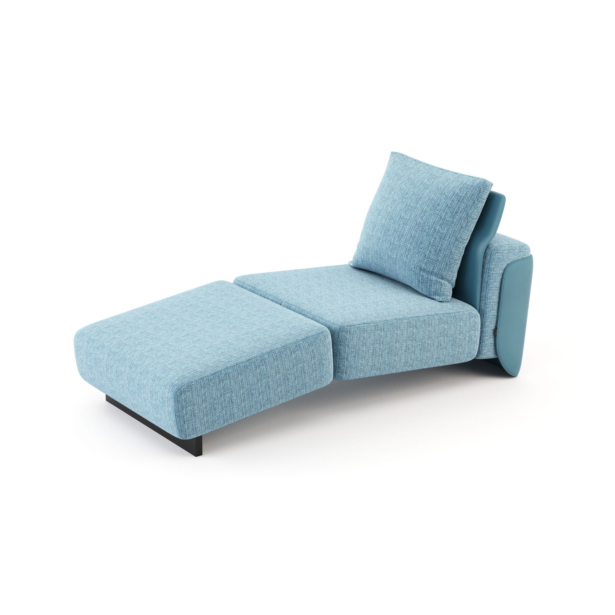 The Margem Chaise Longue in soft blue is a sophisticated accent piece that evokes the calm serenity of the sea - a perfect complement to the Nancy Meyers Aesthetic. With its clean, contemporary lines and plush comfort, this chaise is ideal for coastal interiors, adding a subtle pop of color while maintaining the soft harmony of a Hamptons Style House.