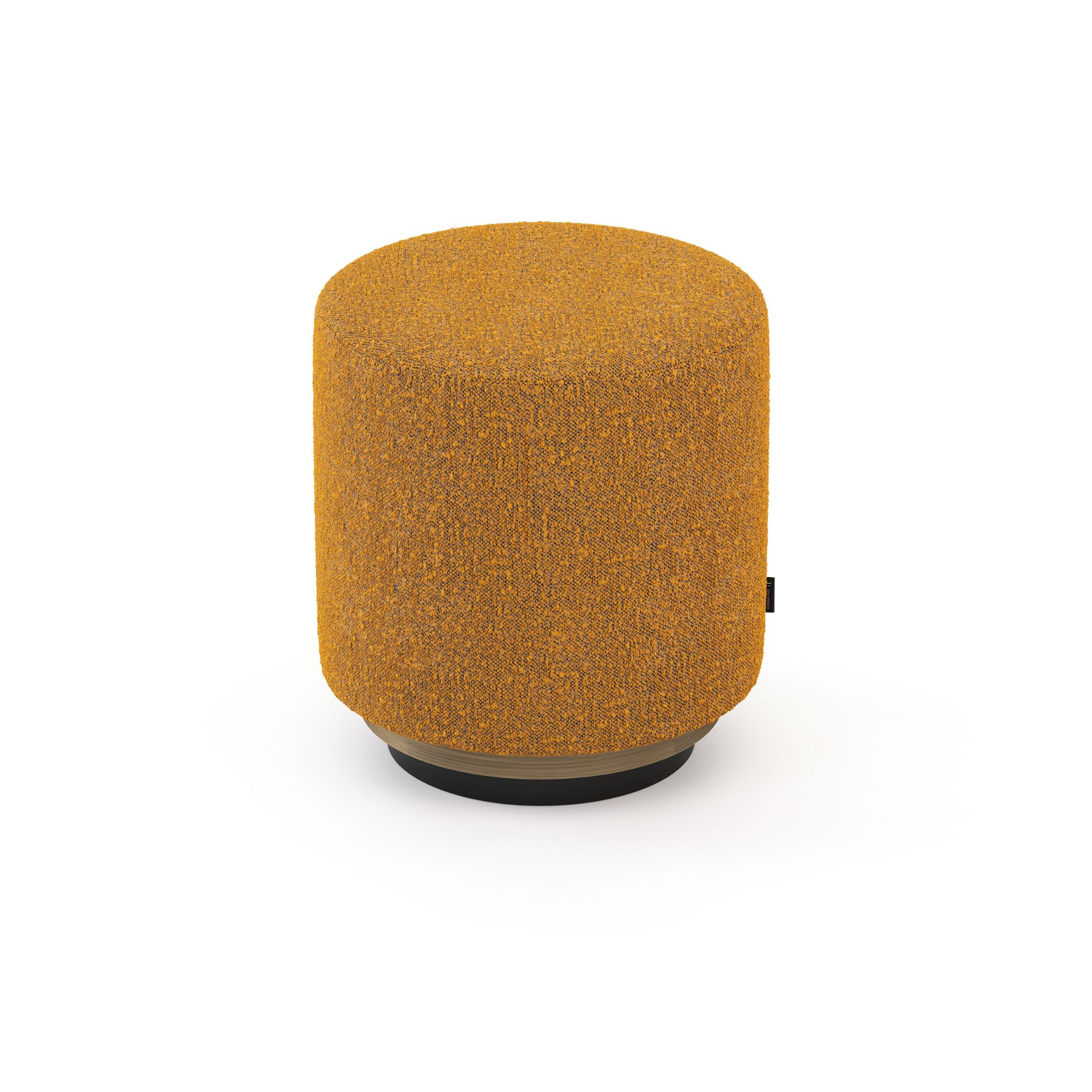 The Thomas Stool in a vibrant burnt yellow finish, evoking the warm, golden tones of the Tuscan sun. With its smooth curves and rich color, this piece brings a bold yet natural accent to Tuscan-inspired interiors, perfectly complementing earthy palettes and rustic textures.