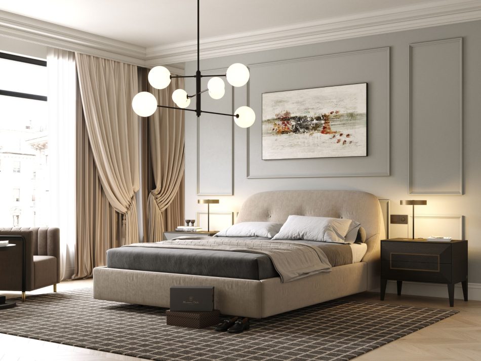 Cozy master bedroom.