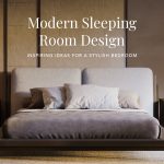 Modern sleeping room design.