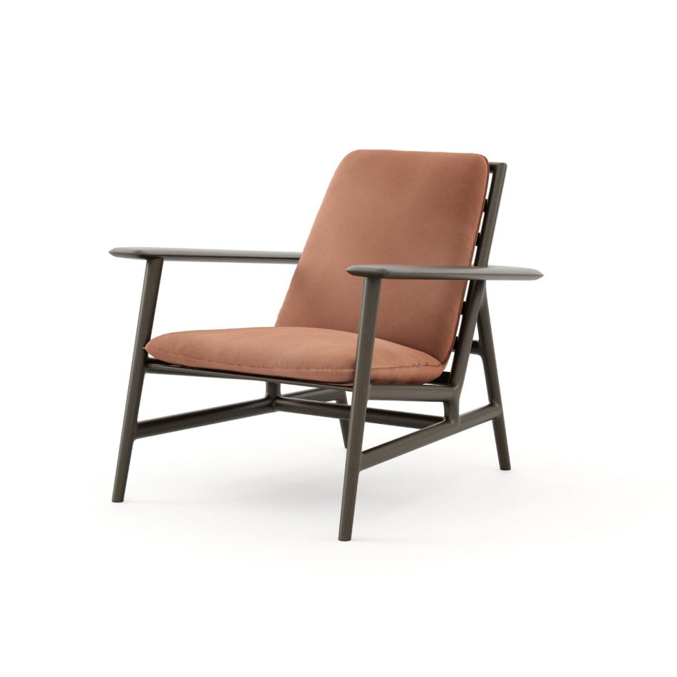 A modern armchair inspired by scandinavian style.