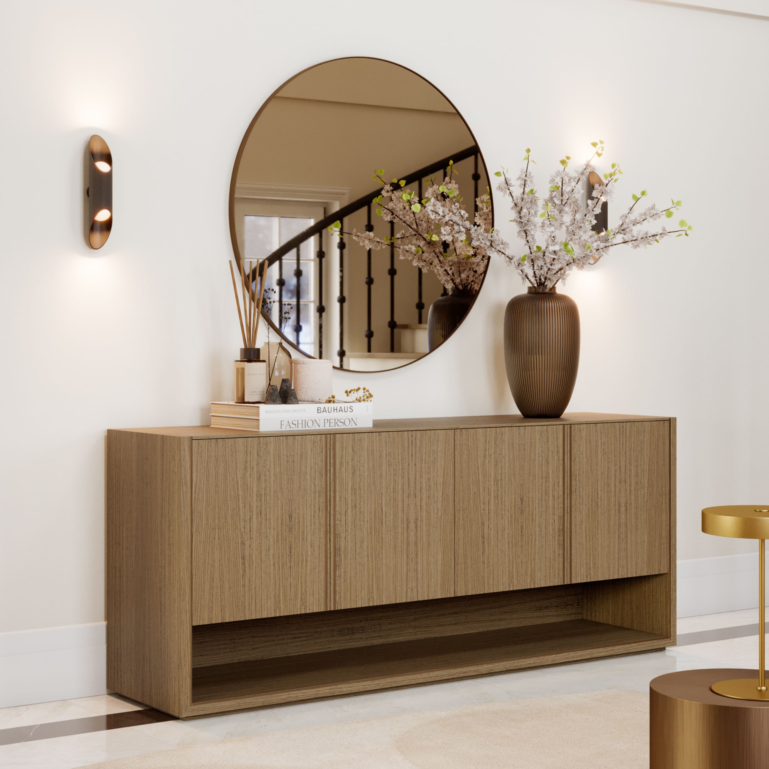 Luxury furniture for the entry hall.