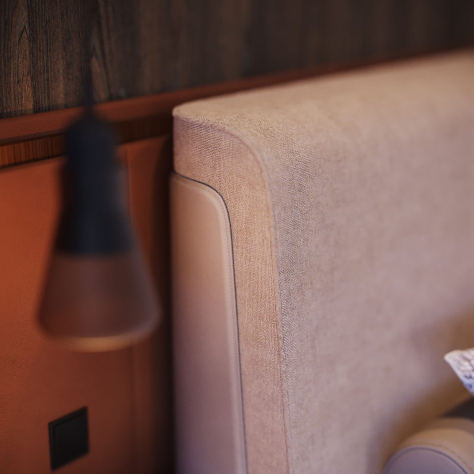 A one-of-a-kind bed defined by modern style bed frames.