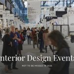 Elegant exhibition space filled with contemporary furniture and sculptural lighting, where designers and brands showcase visionary creations that blend tradition with modern innovation, reflecting the global spirit of interior design in 2026.